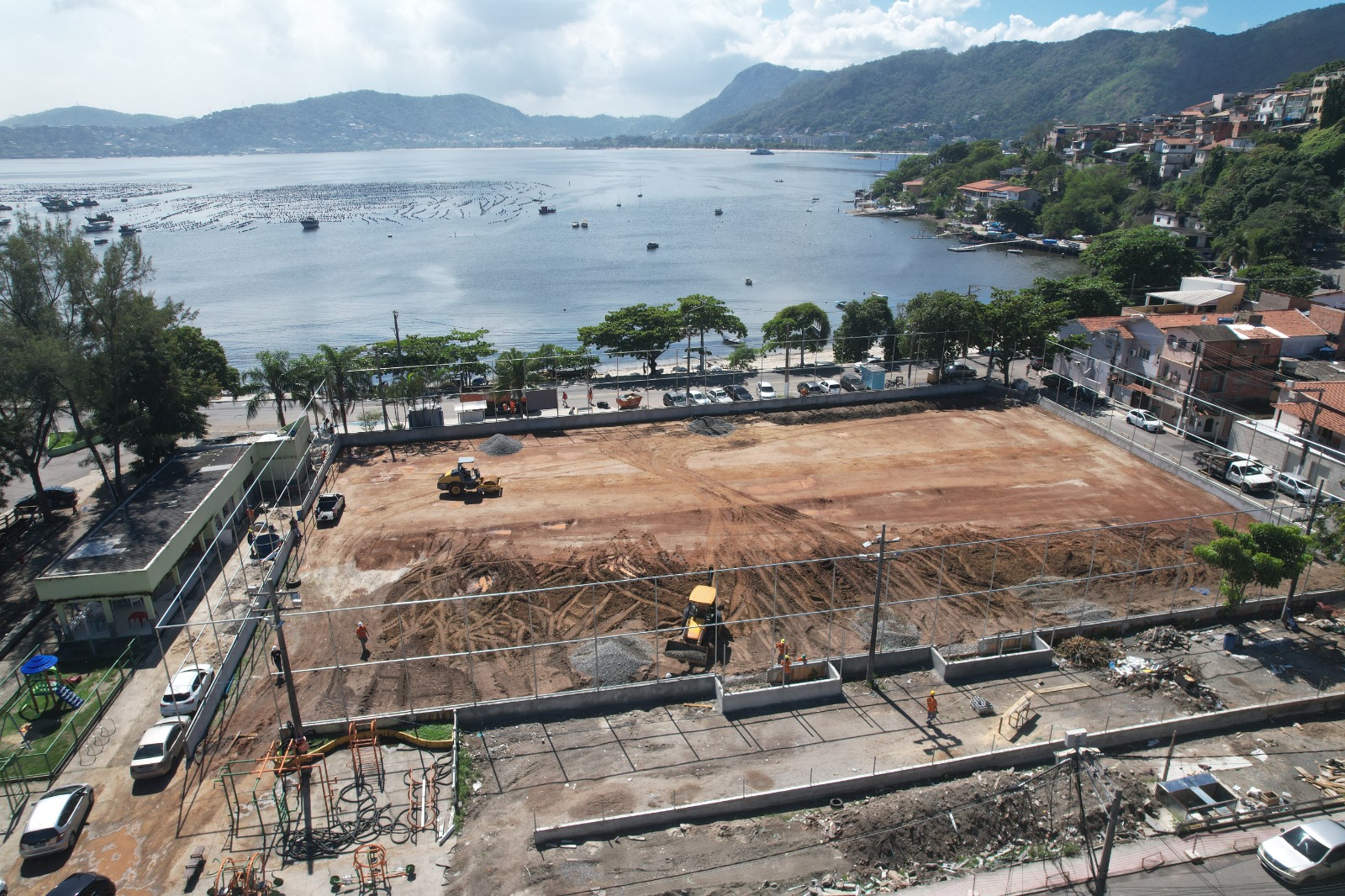 ION trabalha nas obras do Campo de Salinas